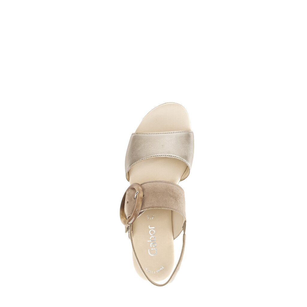 Gabor fashion Keilsandalette beige