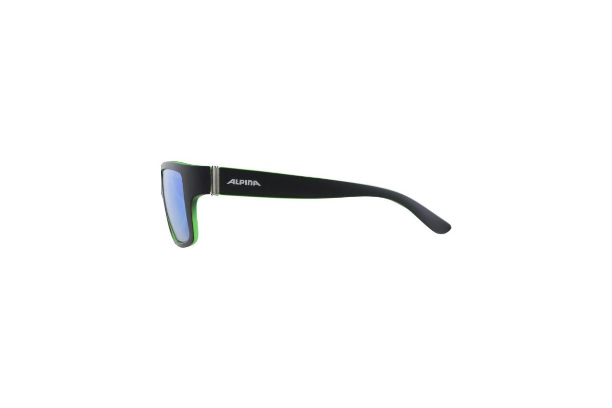 Alpina Kacey black-green matt / green mirror lens
