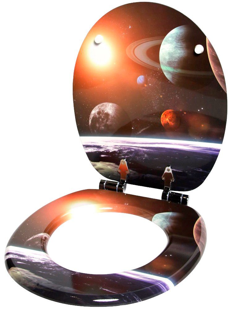 Sanilo WC-Sitz Planeten, mit Absenkautomatik