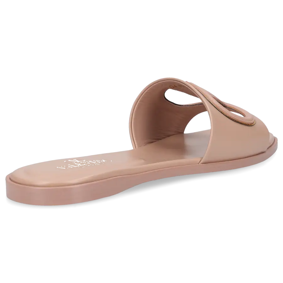 Valentino Garavani - Pantoletten VLOGO Kalbsleder - rosa