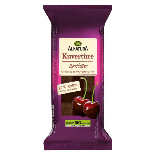 Alnatura Bio Kuvertüre Zartbitter 150G