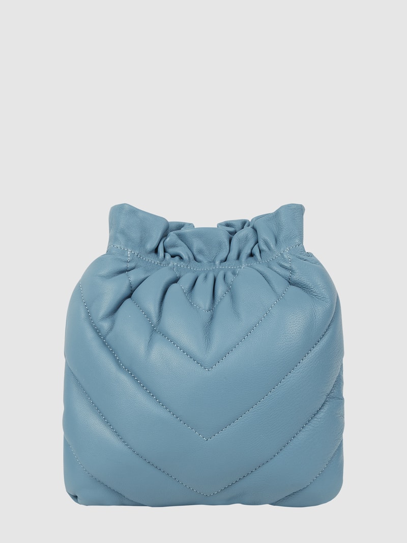 Crossbody Bag aus Leder Modell 'Lilou' in blau