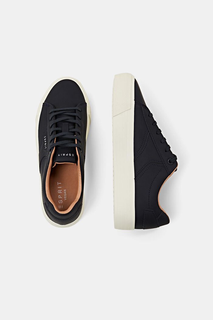 Plateau-Sneakers aus veganem Leder