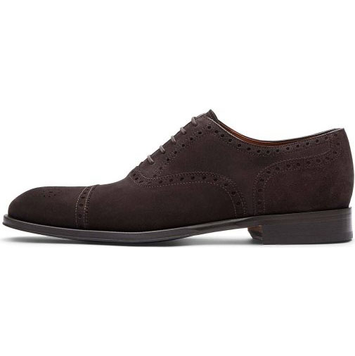 Lottusse Oxford Aus Kalbsveloursleder In Mokka
