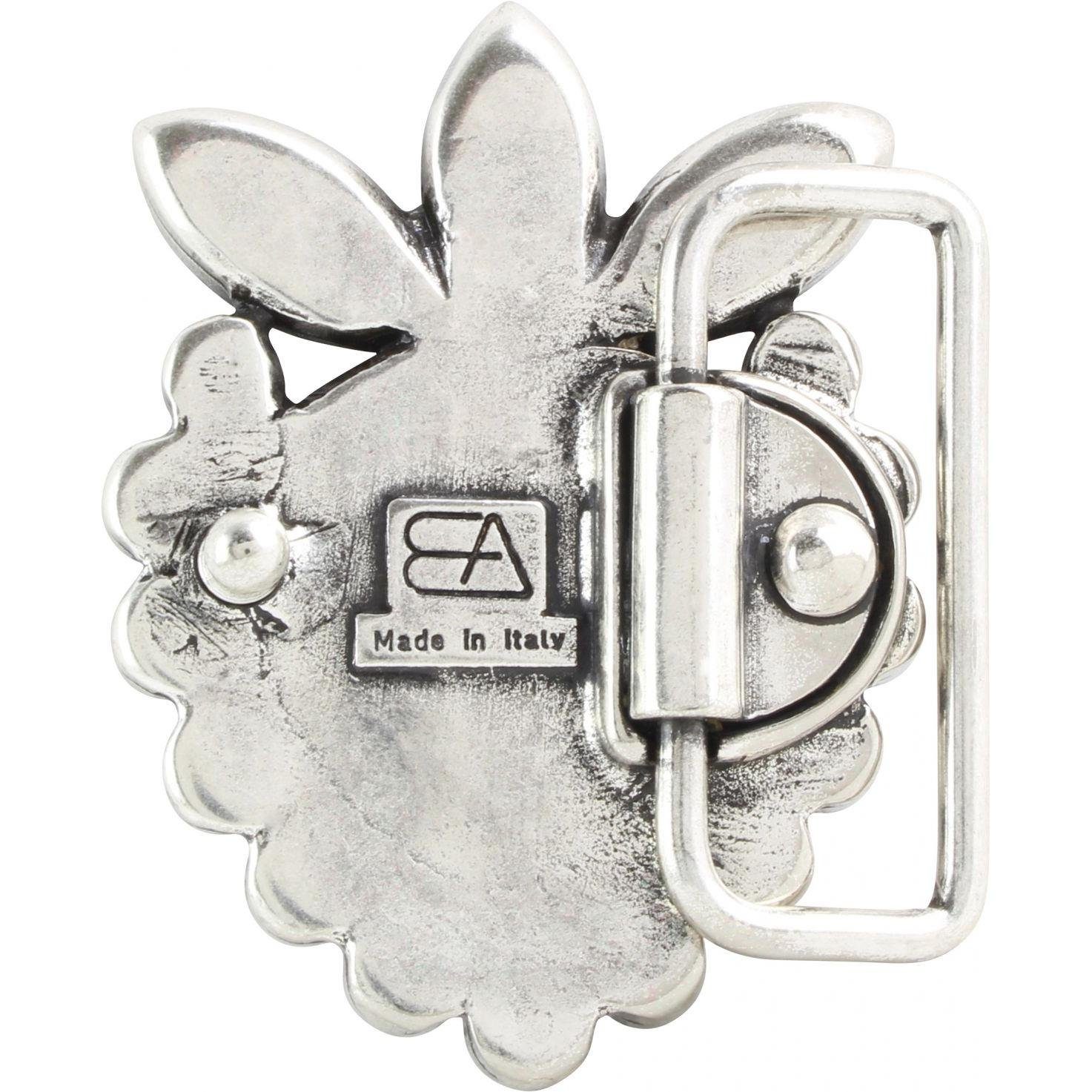 BELTINGER Gürtelschnalle Cristal Heart 4,0 cm - Buckle Gürtelschließe 40mm - Mit hochwertigem S