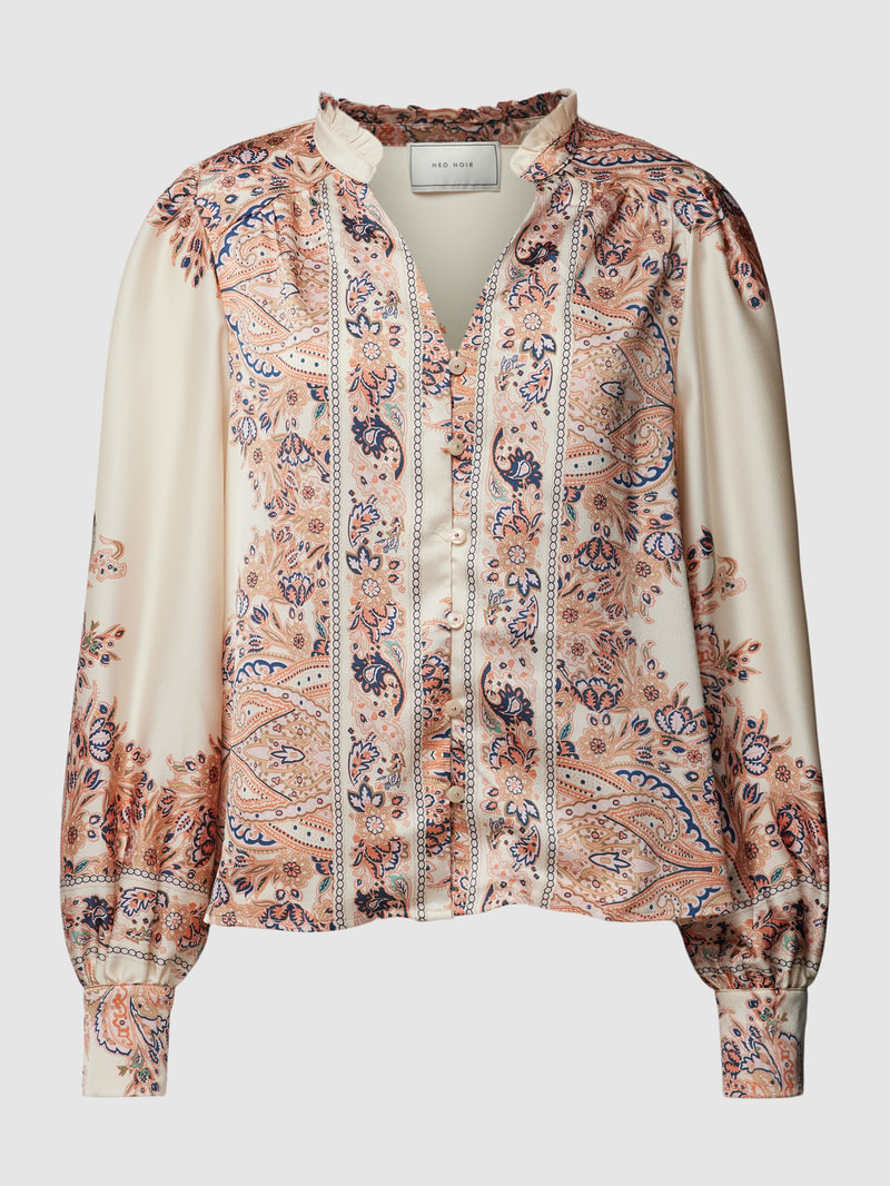 Bluse mit Paisley-Muster Modell 'Massima' in ecru