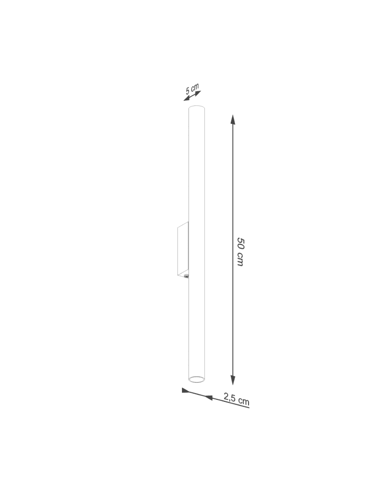 Nice Lamps Wandleuchte FIDEUS 2 roter Ocker H 50 cm günstig kaufen onesize