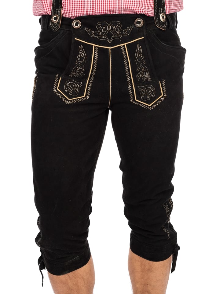 MADDOX Lederhose KORBINIAN-HT in schwarz günstig kaufen 56