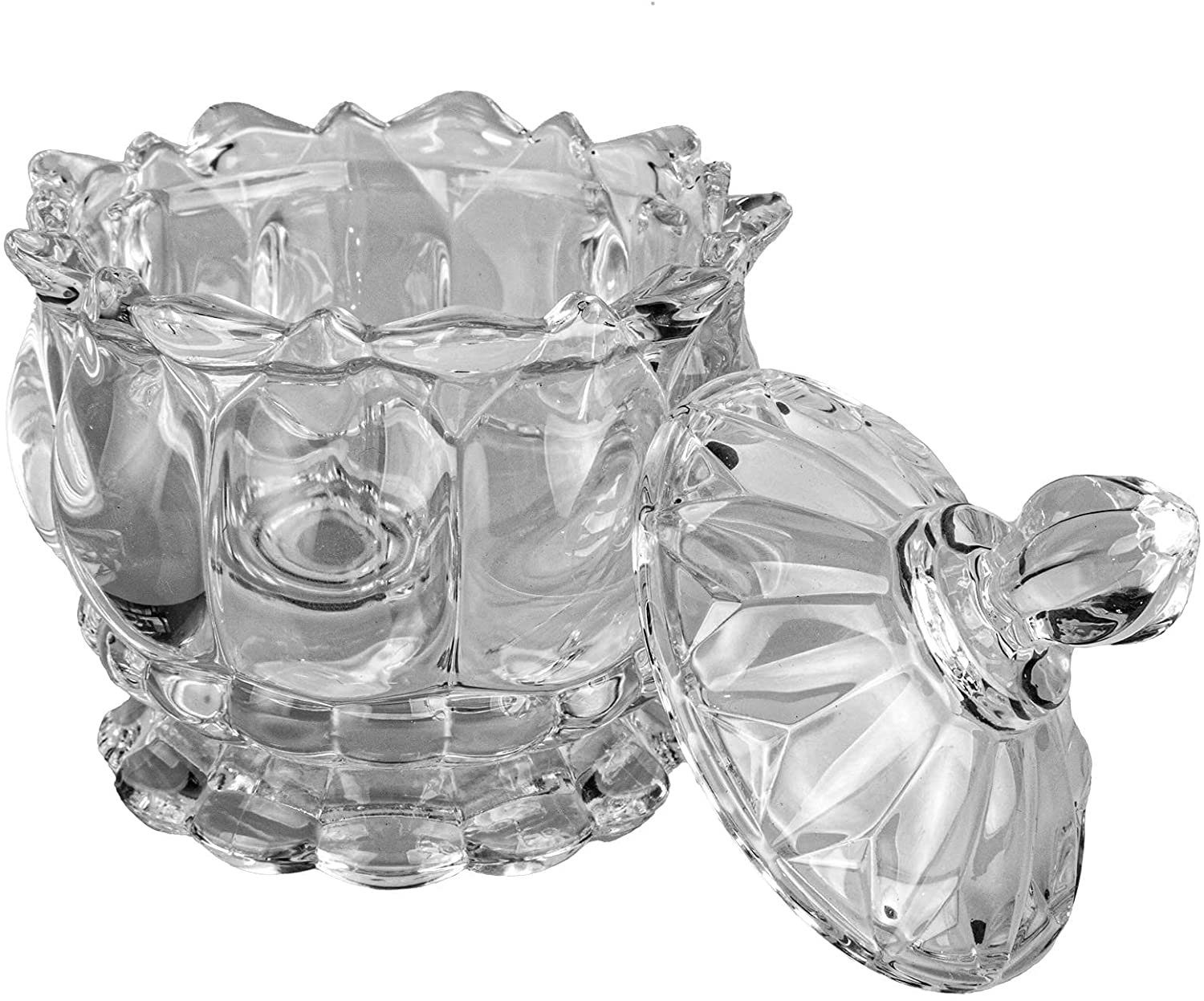 DRULINE Allzweckkiste Bonbonglas Bonbonniere aus Vorratsglas Glasgefäß
