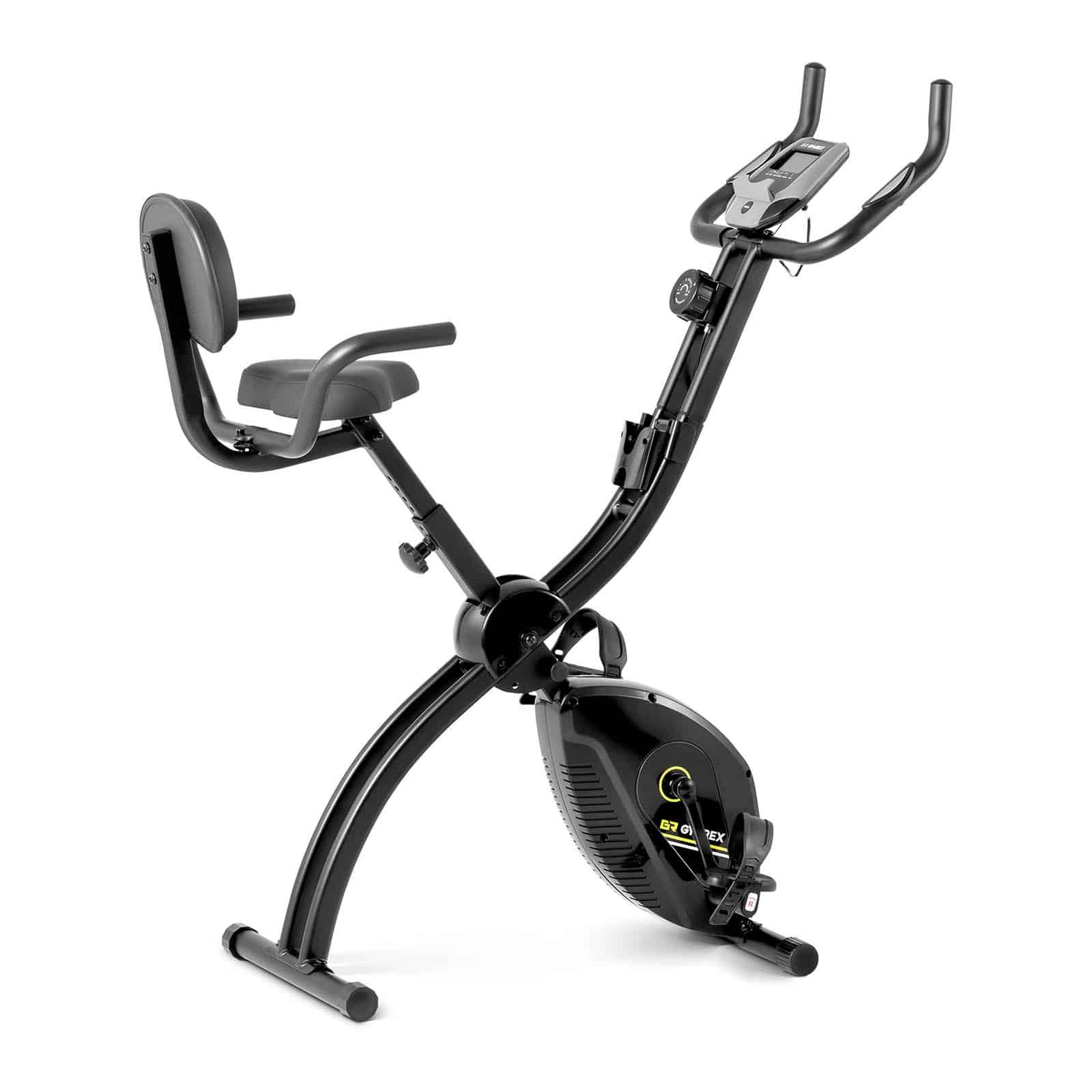Gymrex Heimtrainer Heimtrainer - zusammenklappbar - Rückenlehne - zusätzlichegriffe