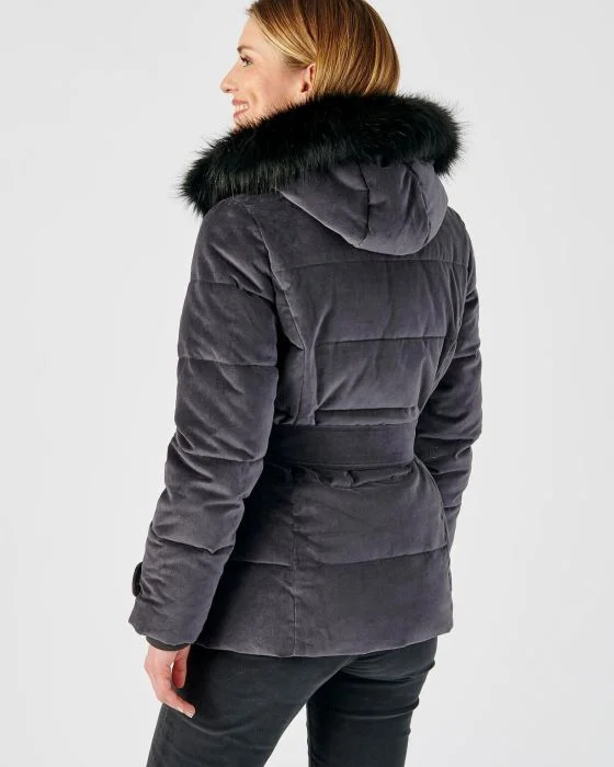 Parka chaude en velours Thermolactyl