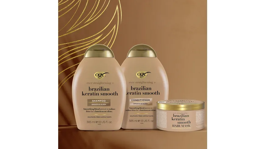 OGX ever straightening + brazilian keratin smooth CONDITIONER 385ml 385 ml