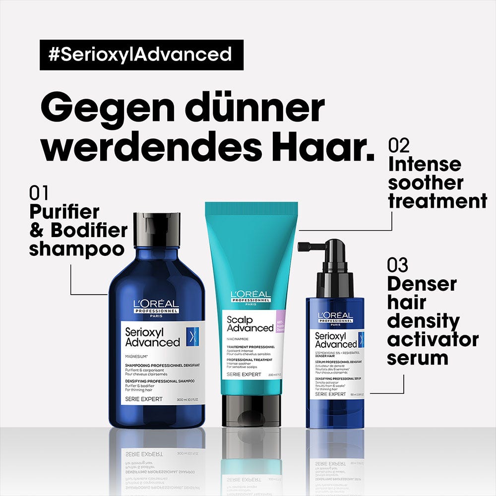 L'Oréal Professionnel Paris Série Expert Serioxyl Advanced Anti Hair-thinning Purifier & Bodifier Shampoo 300 ml