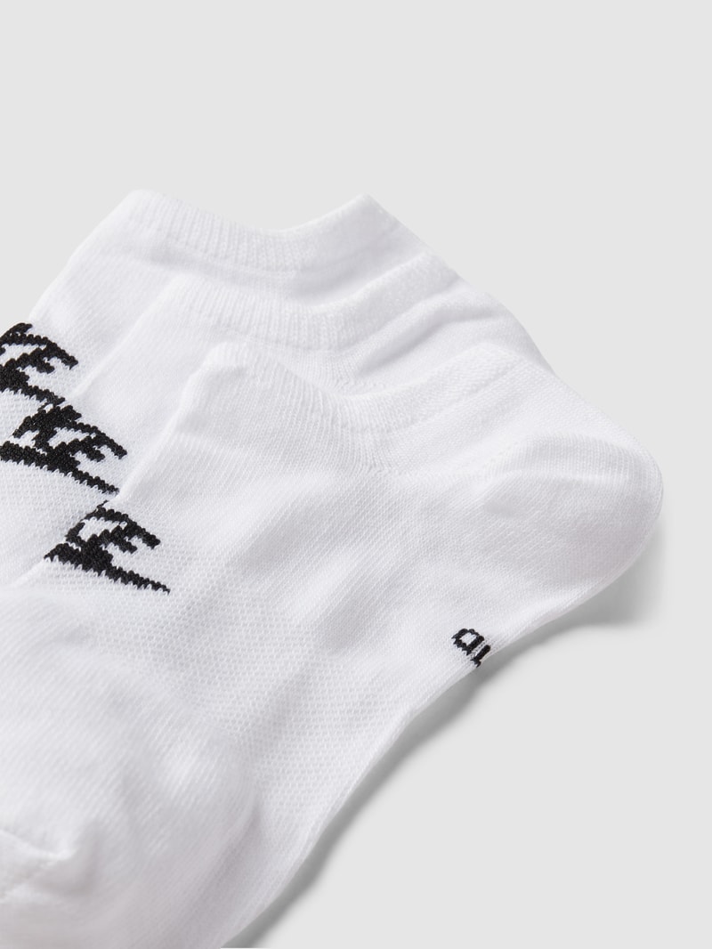 Sneakersocken mit Label-Detail in weiß