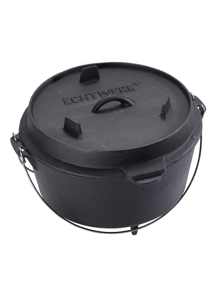 Echtwerk Gusseiserner Dutch Oven groß 76 l in Schwarz günstig kaufen onesize