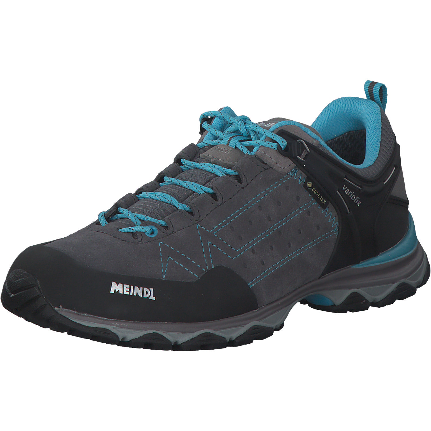 Meindl Ontario Lady GTX 3937, Wanderschuhe, Damen, grau/azurblau