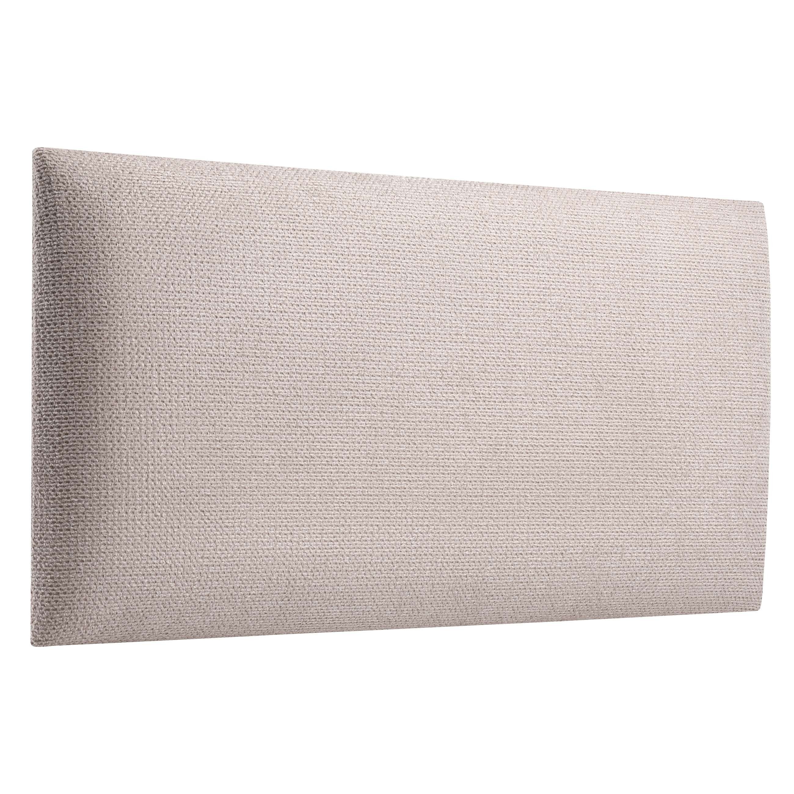 softwalls Kopfteil Wandkissen Velour - Kopfteil Bett - Polster, Beige - 60x30, (1 St., 5 (sehr gut), Schalldämmend