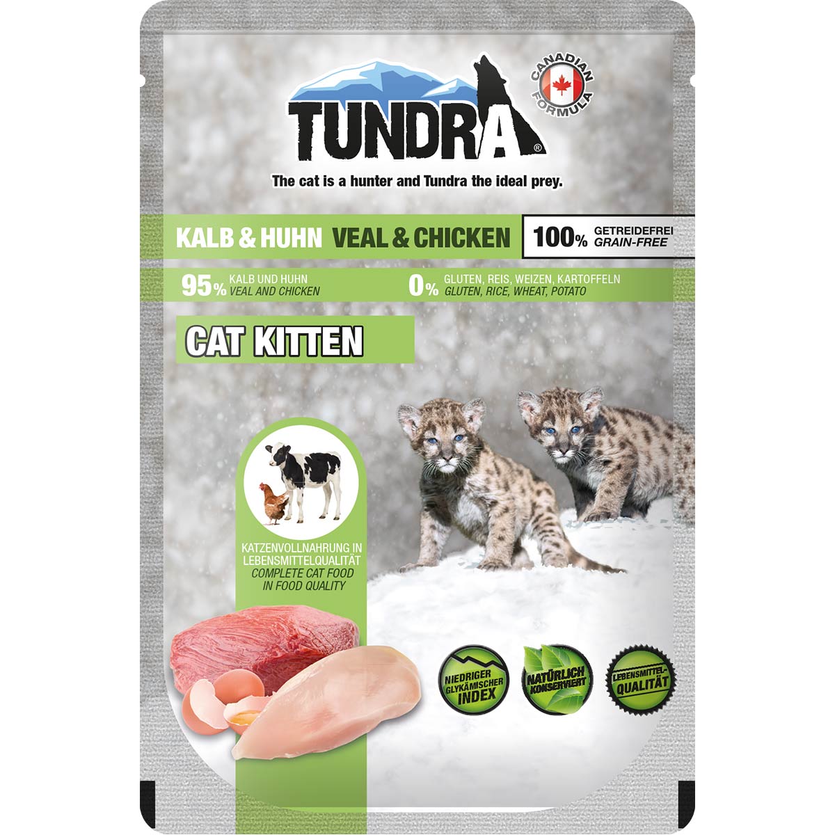Tundra Cat Pouchpack Kitten Kalb & Huhn kaufen bei ZooRoyal
