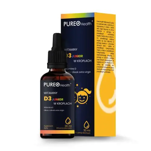 Pureo Health Vitamin D3 Junior, σταγόνες βιταμίνης D3 για παιδιά