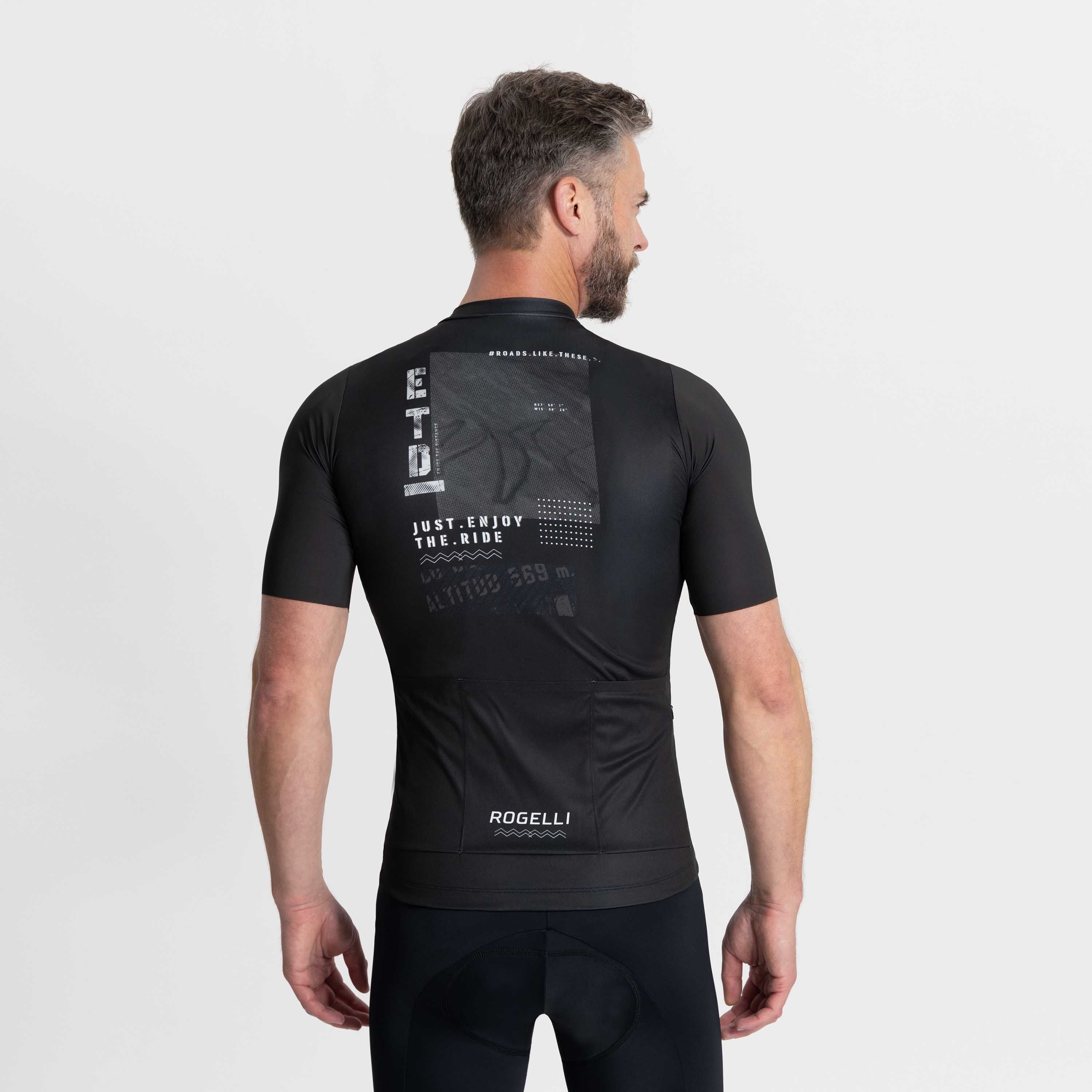 Rogelli S.O.L. Schwarz Herren Radtrikot Kurzarm