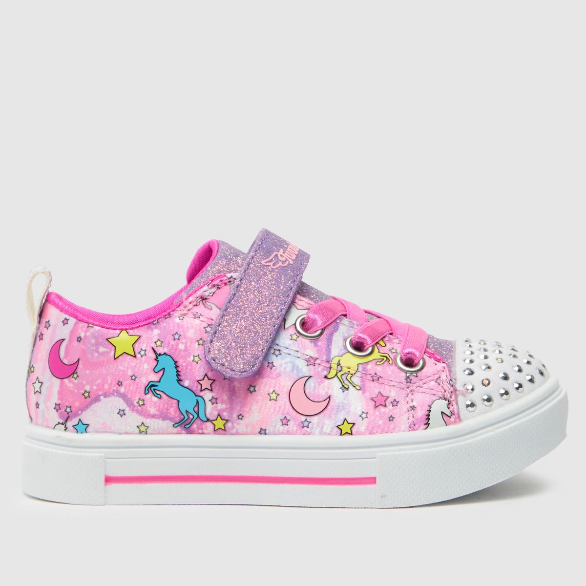 SKECHERS Multi Twinkle Sparks Unicorn Flickor Sneakers