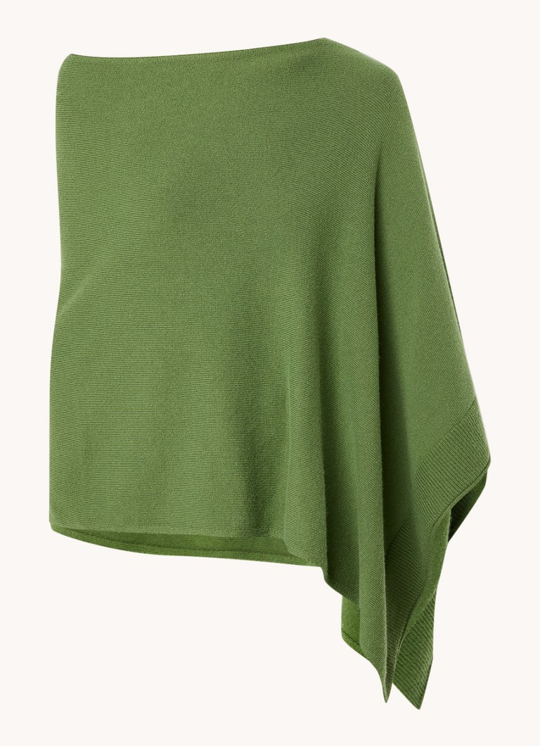 Peleryna Benetton wykonana z cienkiej mieszanki wełny.