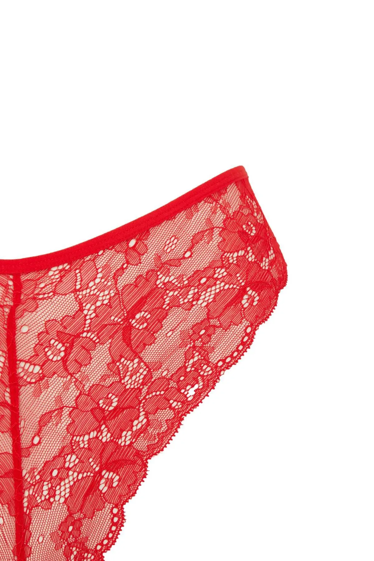 DeFacto  Verlieben Sie sich in ein weihnachtliches brasilianisches Slip-Höschen mit roter Spitze