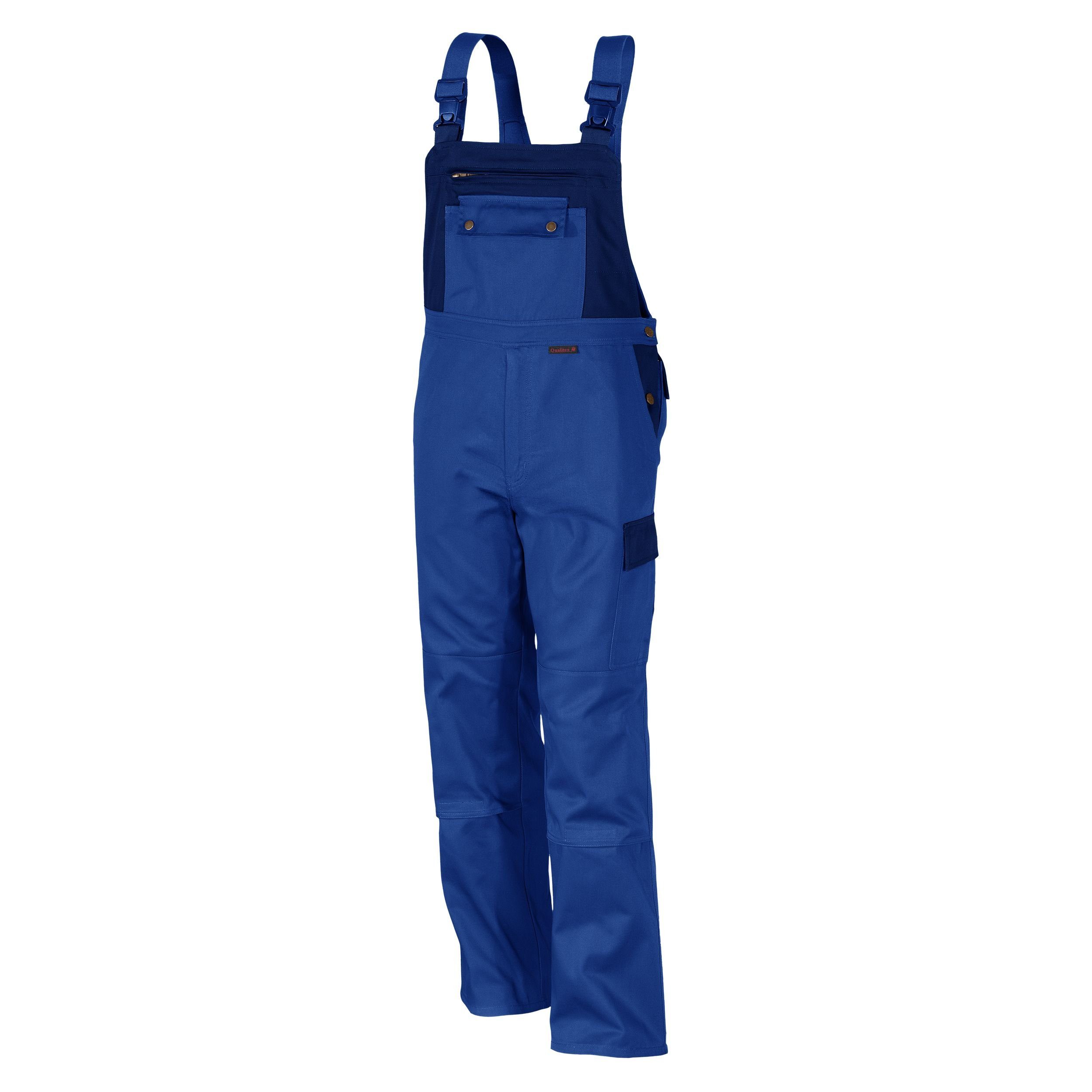 QUALITEX HIGH QUALITY WORKWEAR Arbeitslatzhose image Latzhose MG 300 g - stylische Blaummann