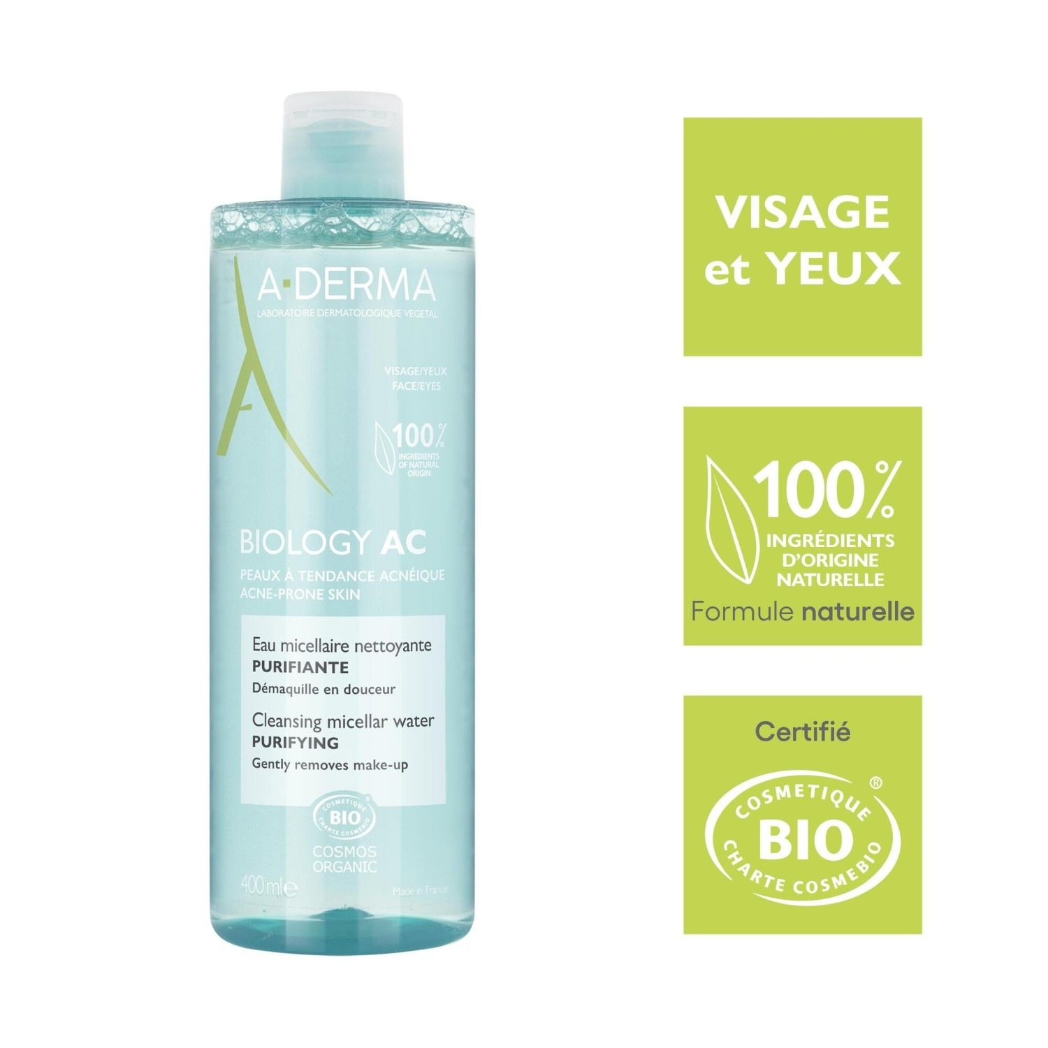 A-DERMA Tisztító Micellás Víz