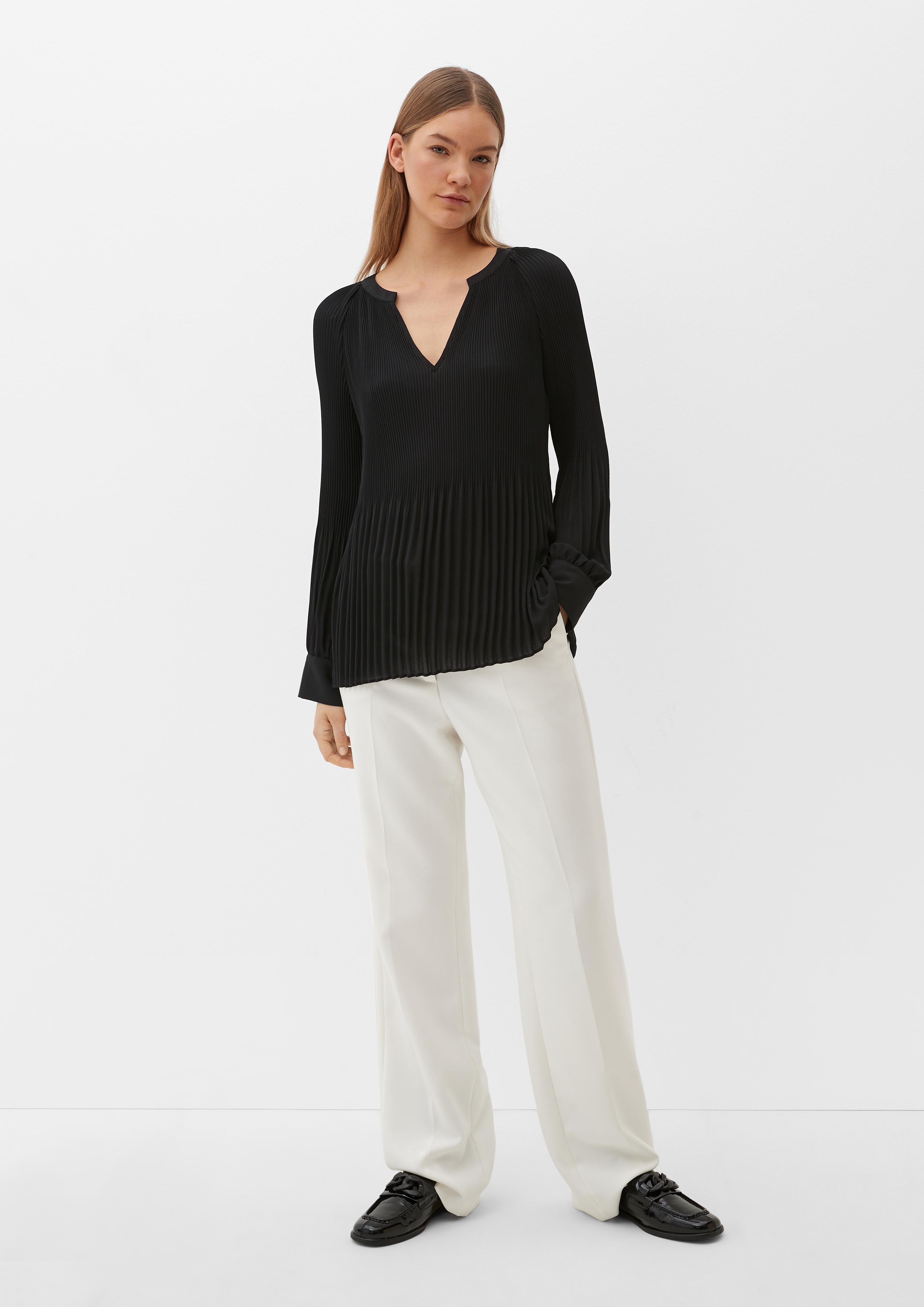 Bluse mit Plissée-Struktur  2121714-9999