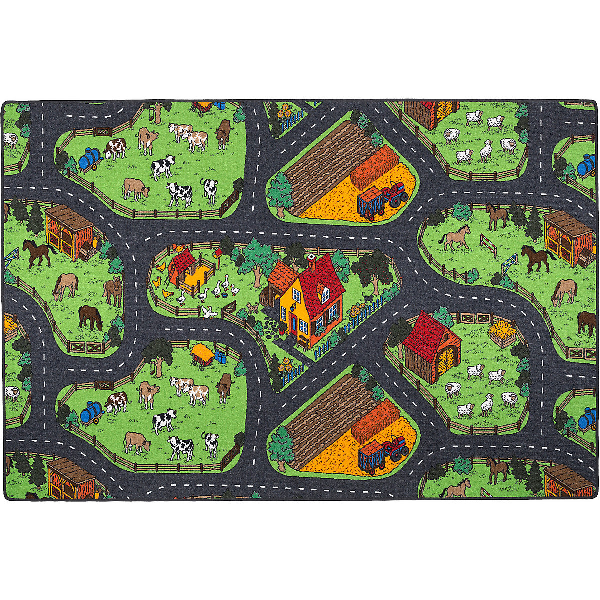 Kinder Spiel Teppich Bauernhof Spielteppiche