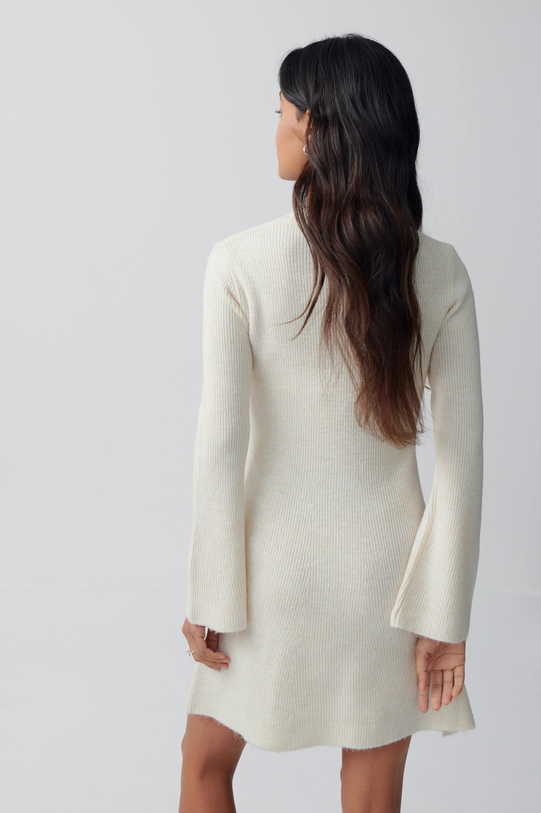 A-line knitted dress
