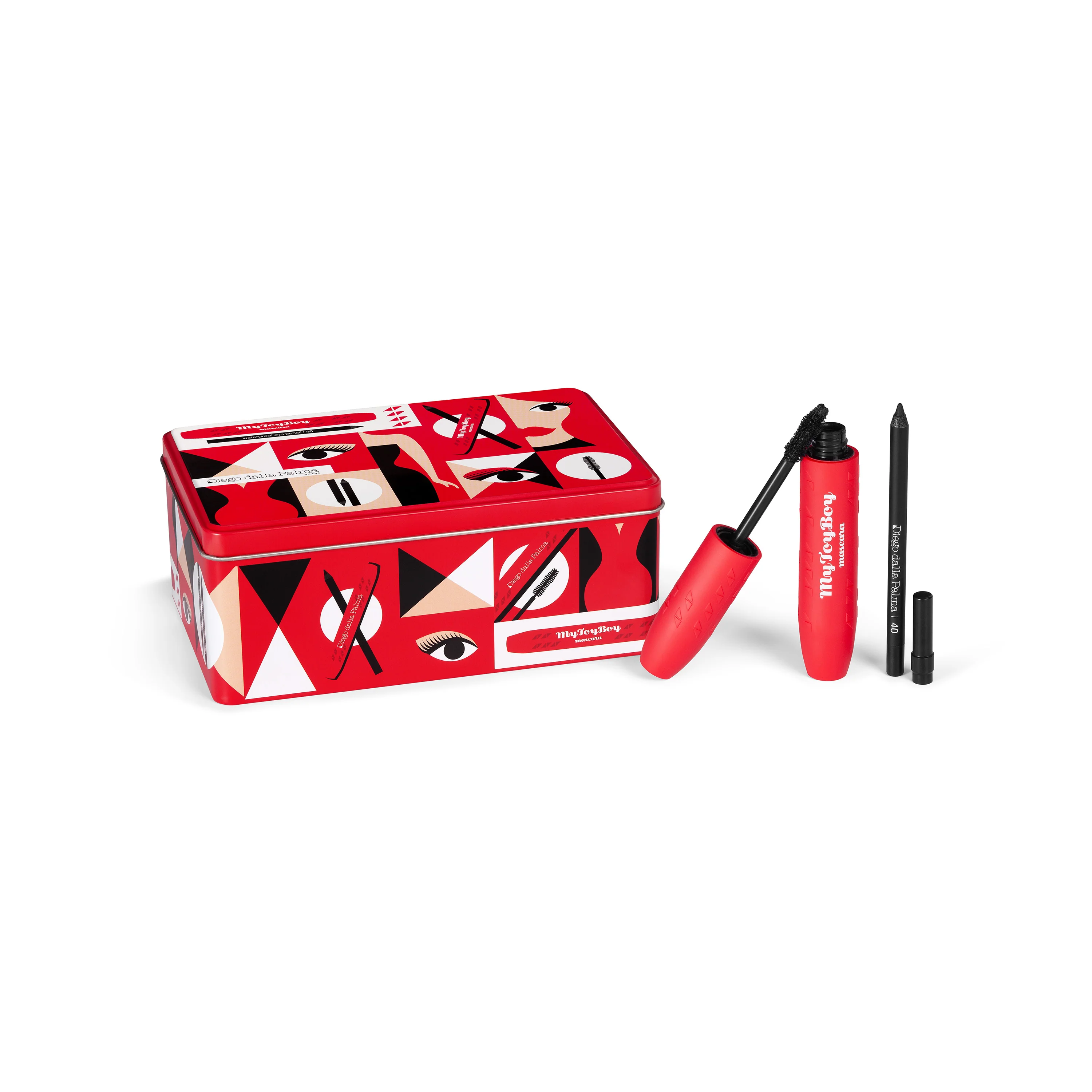 Kit de maquillaje para ojos MyToyBoy: set de maquillaje, máscara de pestañas, lápiz de ojos.