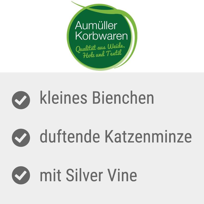 Aumüller Katzenspielzeug Hummel Maggie mit Katzenminze | bitiba %
