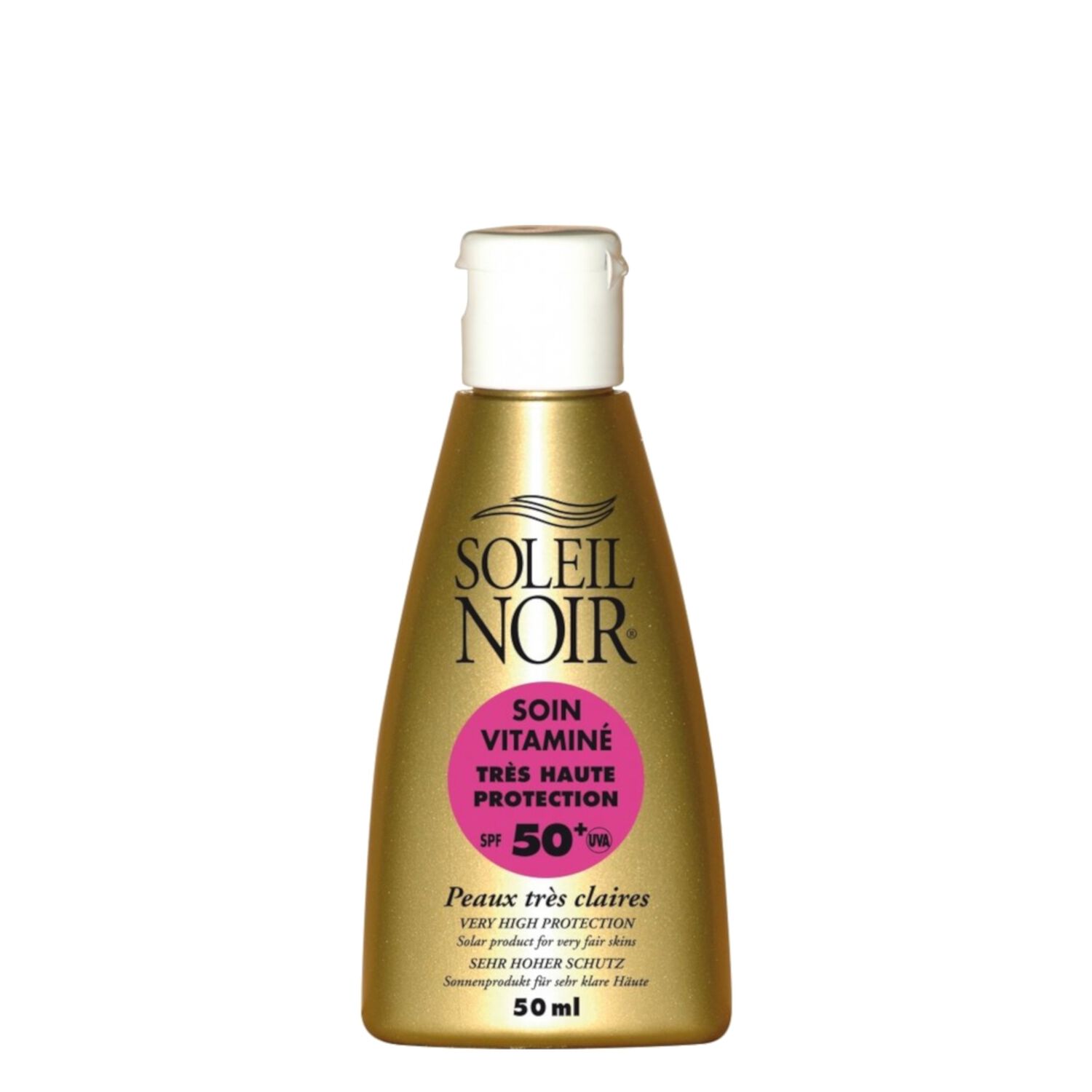 Soleil Noir Soin Vitaminé SPF50+ Protection Solaire Visage 50 ml