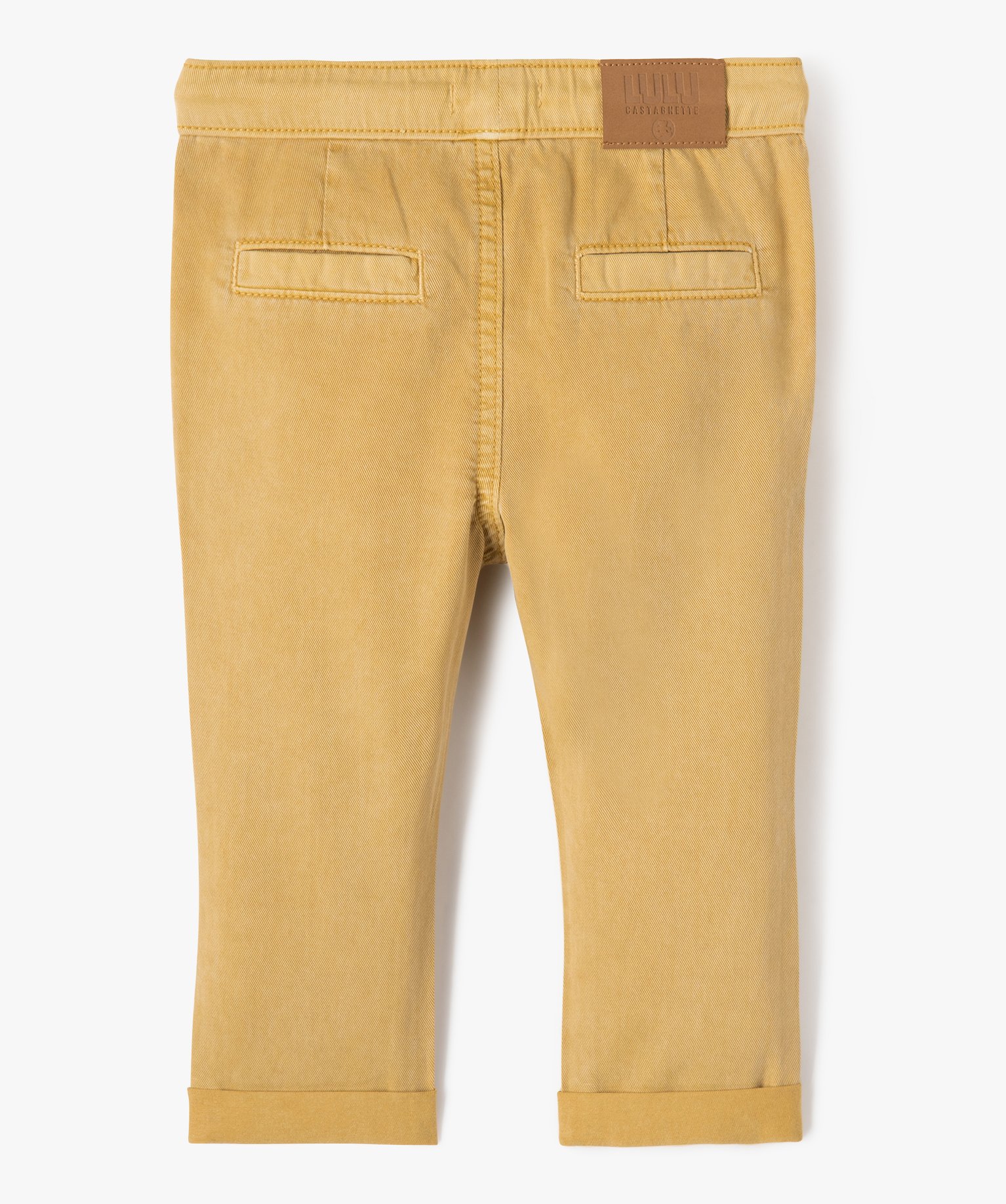 Pantalon en toile légère bébé Garçon - LuluCastagnette jaune | GEMO