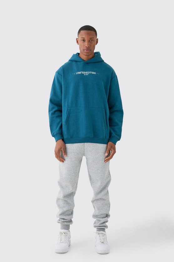 Oversize Basic Hoodie mit Limited Head Print