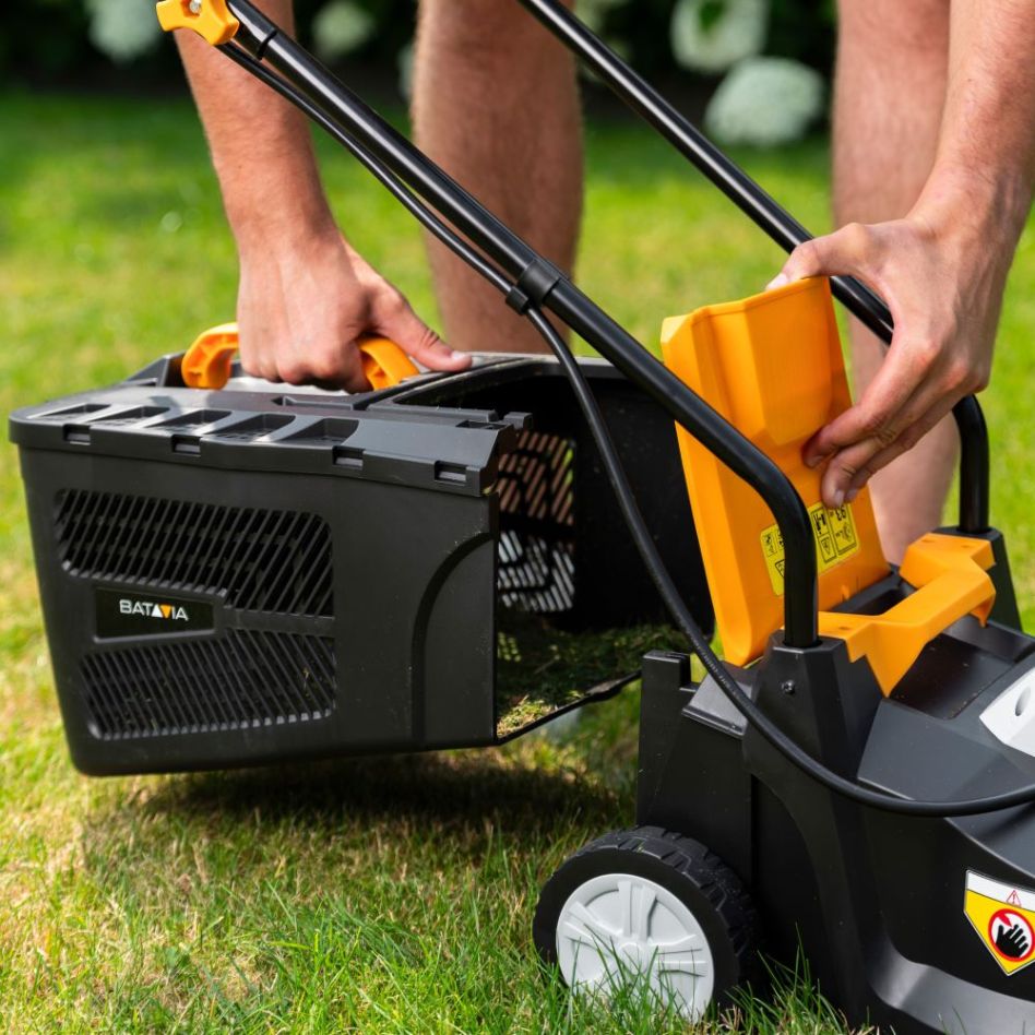 Rasaerba a batteria Batavia 7064713 Maxxpack 18V da 32 cm (batteria e caricabatterie esclusi).