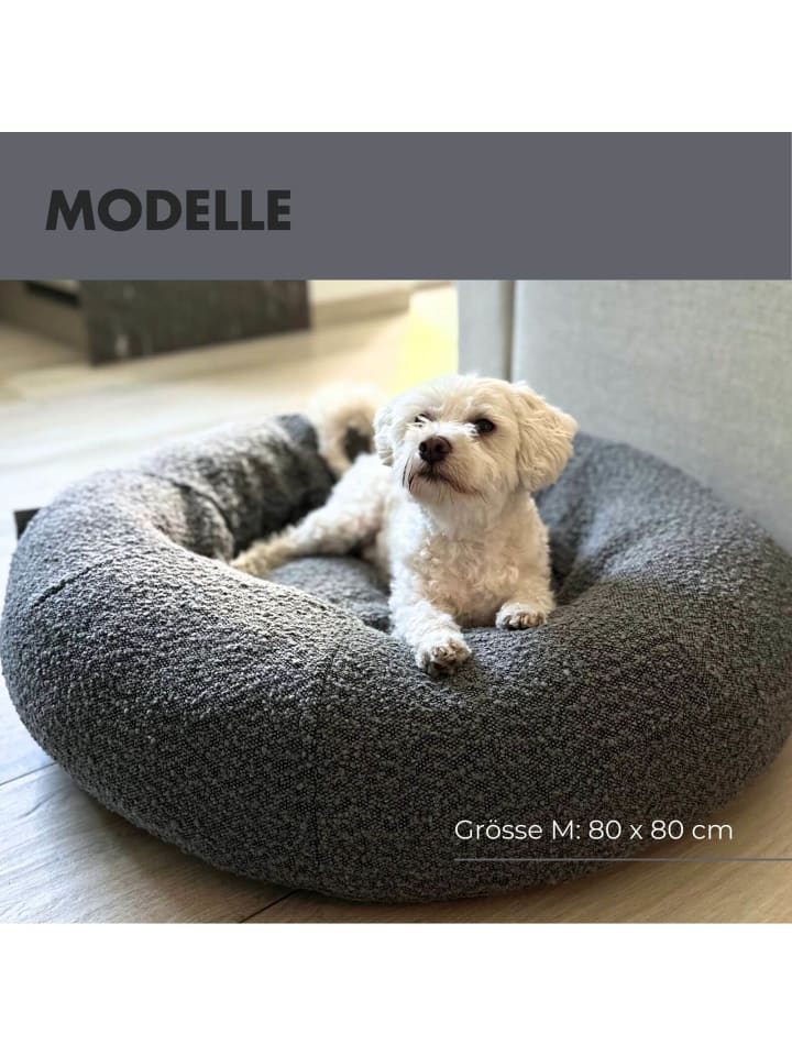PAW WOW Hundebett LENI Bouclé Grau günstig kaufen 80 x 80 cm