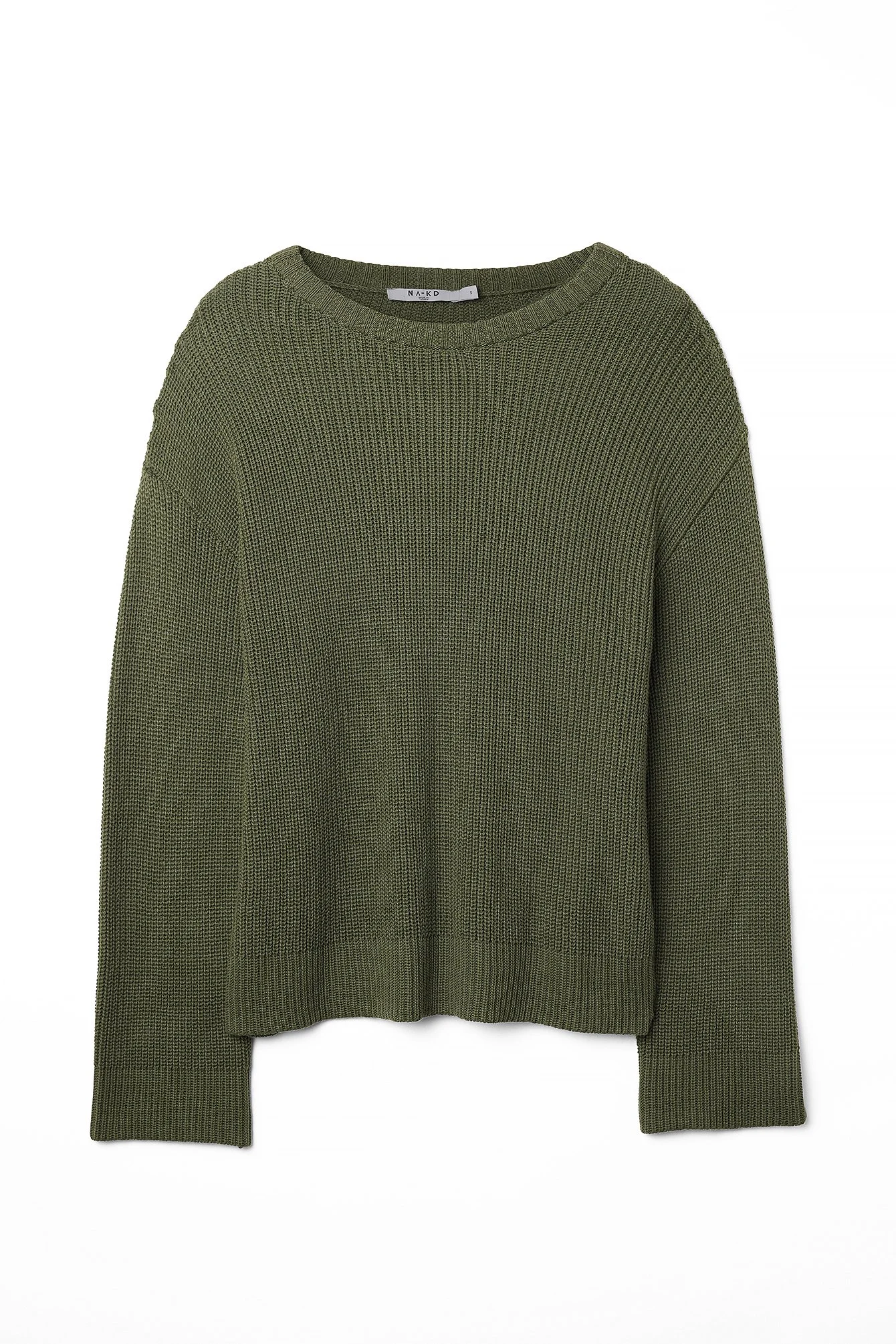 Rundhalsausschnitt Strickpullover