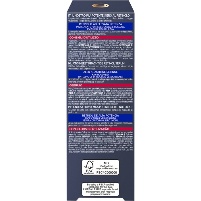 Anti-Falten Nacht Serum mit purem Retinol