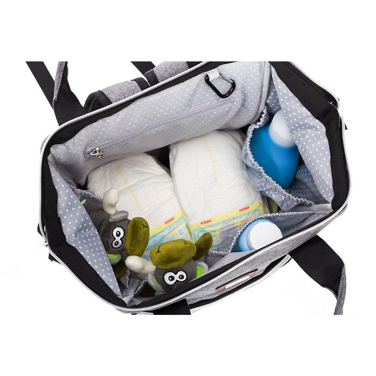Wickelrucksack, grau