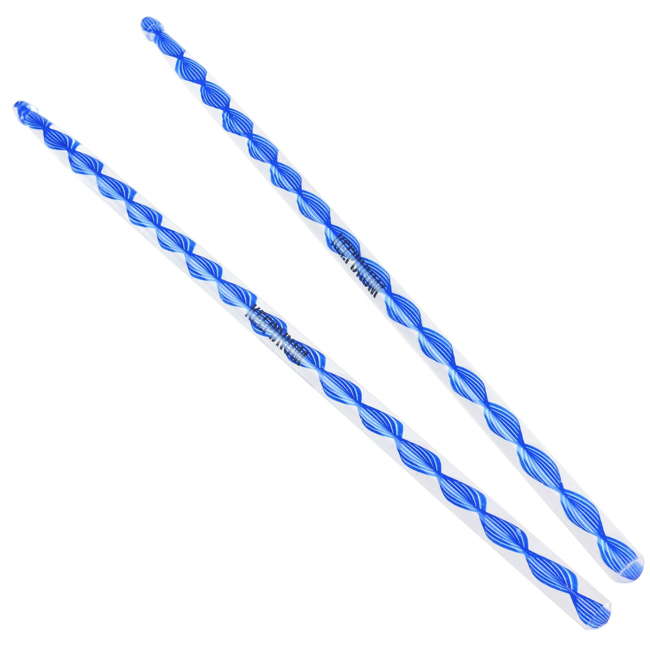 keepdrum Schlagzeug DA-B Acryl Drumsticks 5B Blau