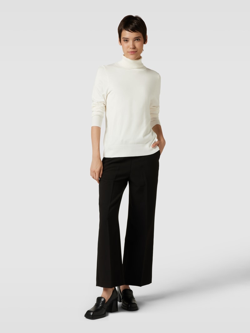 Longsleeve mit Rollkragen in offwhite