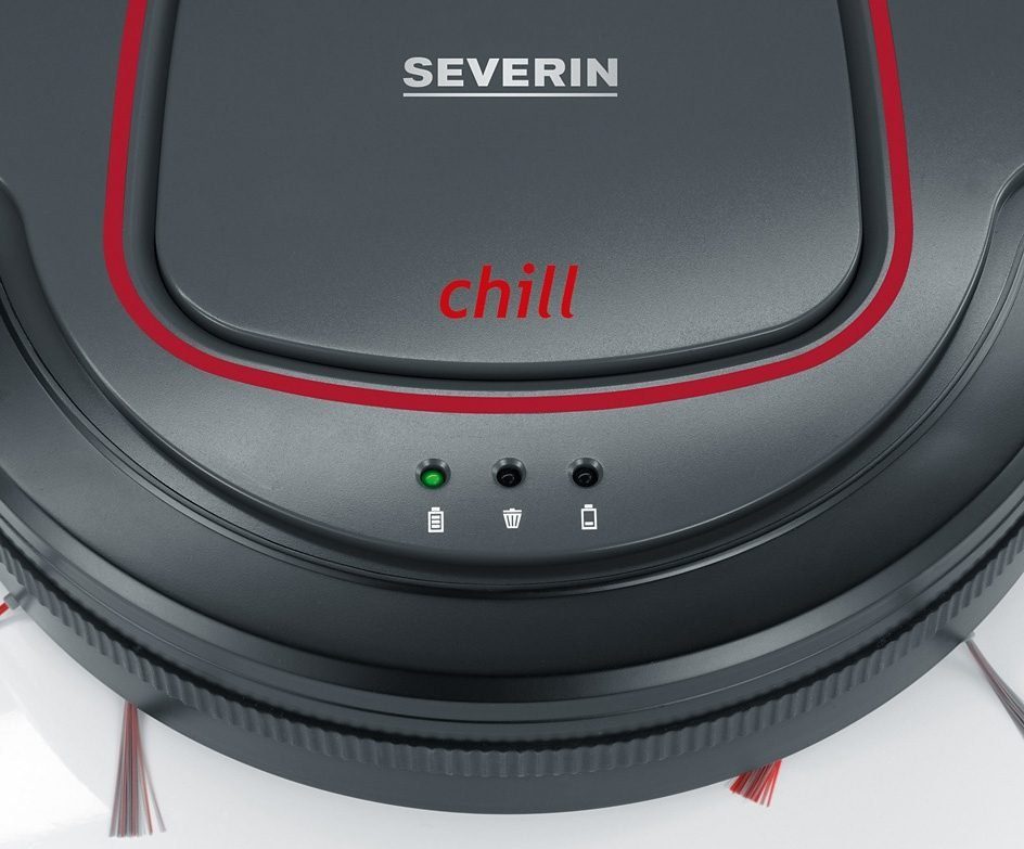 Severin Saugroboter Chill RB 7025, 17 W, beutellos, kurze Ladezeit, Kantenreinigungsprogramm und Treppenstufenerkennung