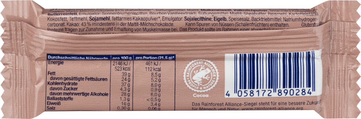 Protein Waffel, Schoko Sticks, 21,5 g