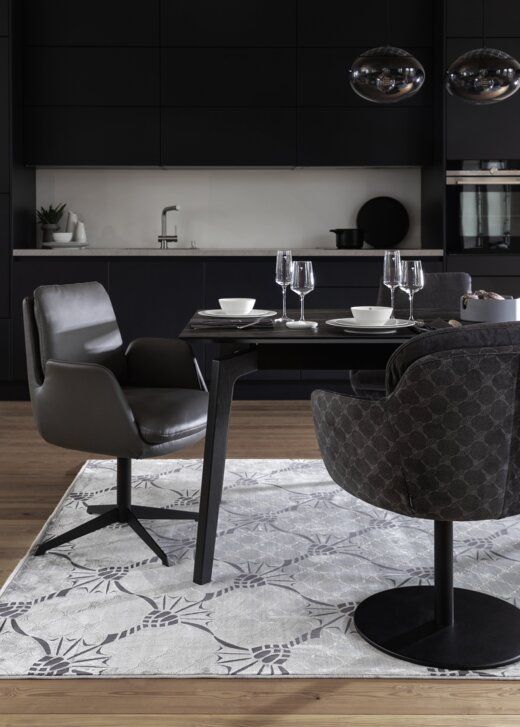Joop! Webteppich Cornflower Double Silber 170 x 240 cm