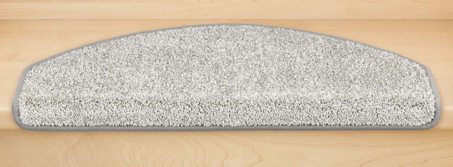 Stufenmatte Stufenmatten Ventura Halbrund Lichtgrau 15 Stück, Metzker®, halbrund, Höhe: 8 mm, 15 Stück im Set