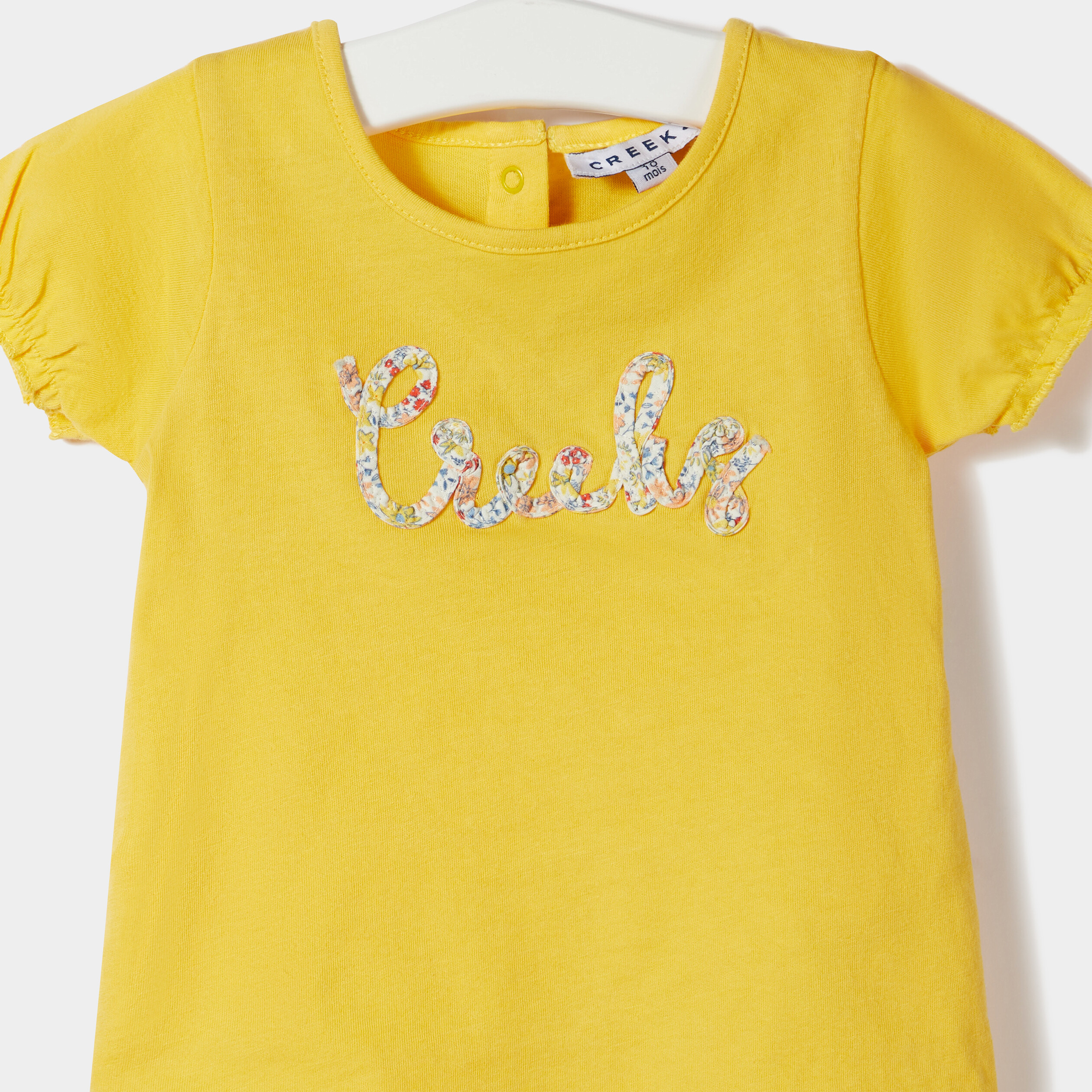 Ensemble 3 pièces jaune bébé fille | La Halle