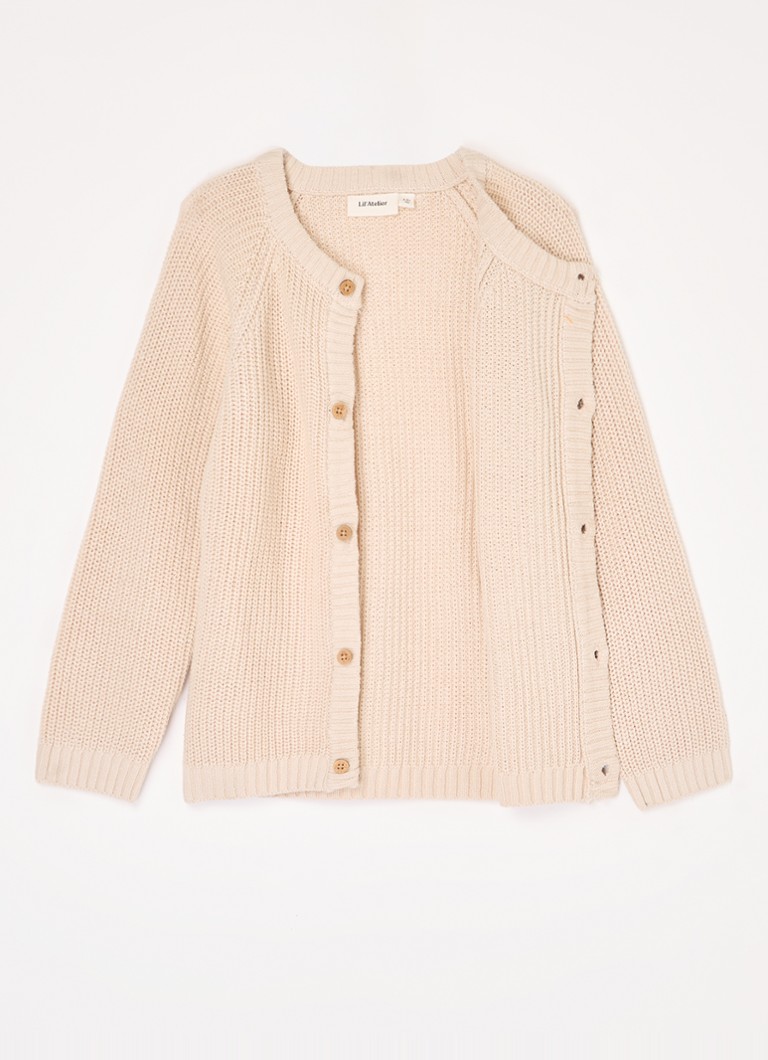 Lil 'Atelier NMNEmlen chunky knit cardigan made of organic cotton